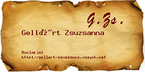 Gellért Zsuzsanna névjegykártya